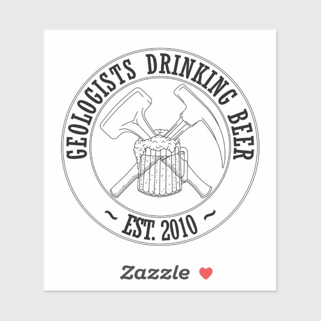 GDB Standard B&W Logo Vinyl Sticker (Sheet)