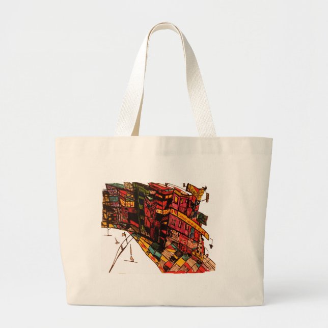 gdp fear ink large tote bag (Front)