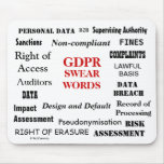 Gdpr Swear Words Annoying Funny Compliance Joke Mouse Pad at Zazzle