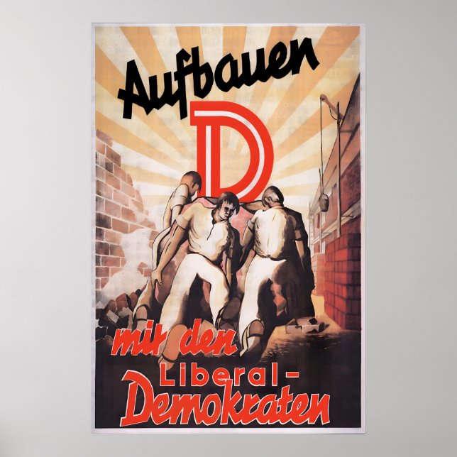 GDR Election Poster LDPD Rebuild! Vote Liberal (Front)