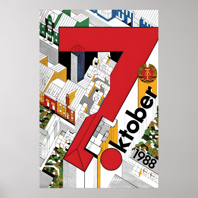 GDR Propaganda Poster Eastern Germany National (Front)