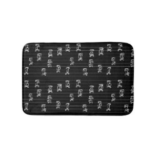 Ge’ez Numbers Illustration – Traditional Ethiopian Bath Mat