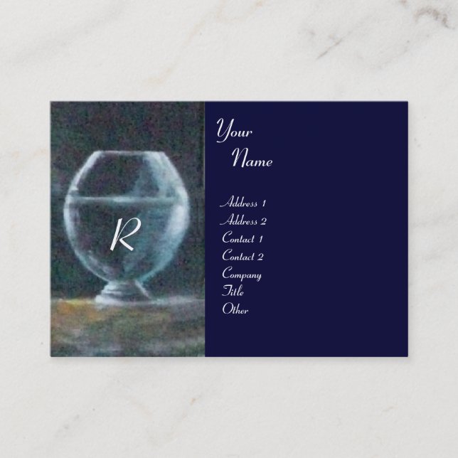 GEA ,MYRTLE AND WATER ,Monogram Business Card (Front)