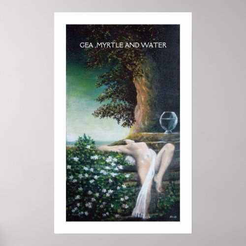GEA MYRTLE AND WATER POSTER