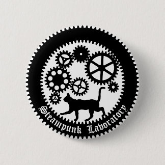 Gear Cat Pinback Button