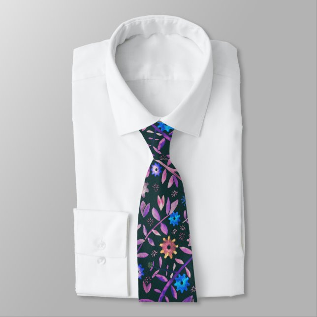 Gear Flower Neck Tie (Tied)
