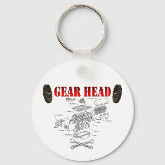 GEAR HEAD KEYCHAIN