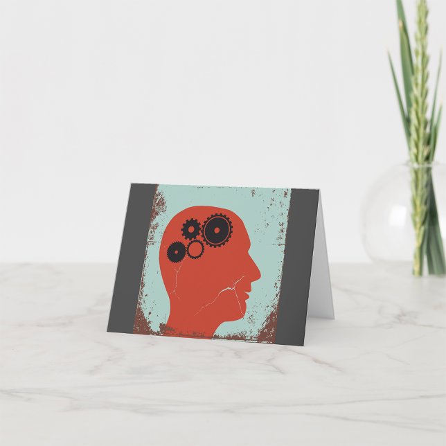 Gear Head Letterpress Thank You Card (Creator Uploaded)