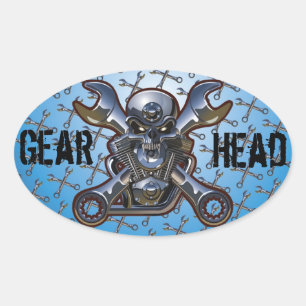 Gear Head Sticker