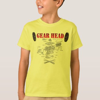 Gear Head T-shirt by ALMOUNT at Zazzle