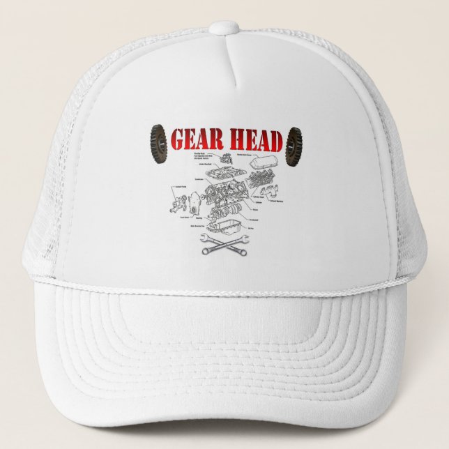 GEAR HEAD TRUCKER HAT (Front)