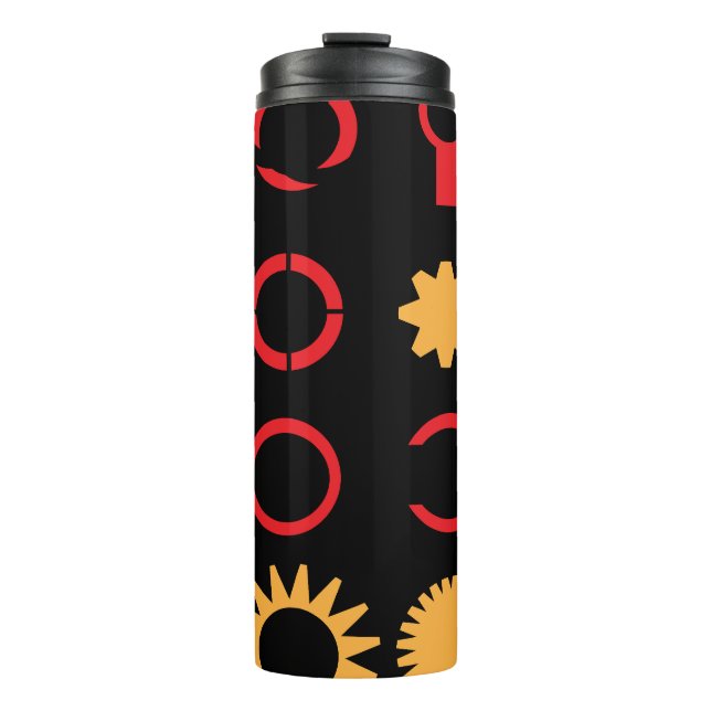 Gear Pattern Ornament Tumbler (Front)
