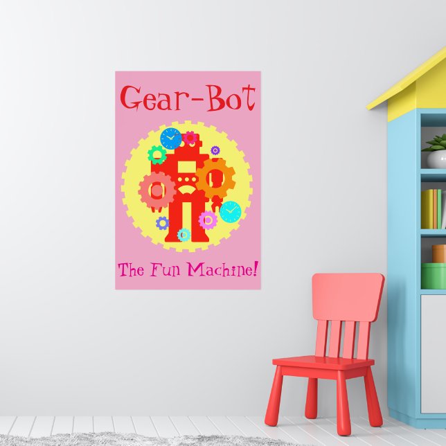 Gear Robot Poster (Nursery 1)