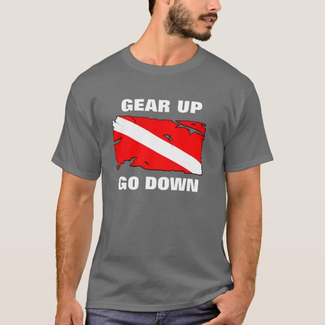 GEAR UP GO DOWN - Customized T-Shirt (Front)