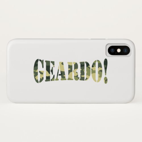 GEARDO CAMO  CAMOUFLAGE iPhone XS CASE