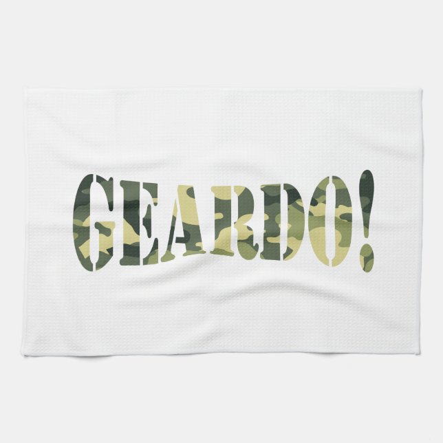 GEARDO! CAMO / CAMOUFLAGE KITCHEN TOWEL (Horizontal)