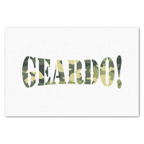 GEARDO CAMO  CAMOUFLAGE TISSUE PAPER