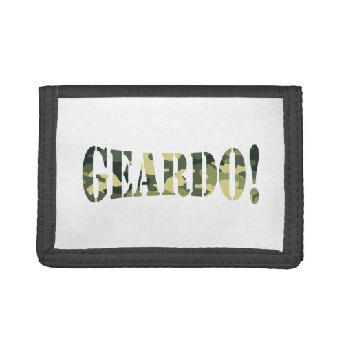 GEARDO CAMO  CAMOUFLAGE TRIFOLD WALLET