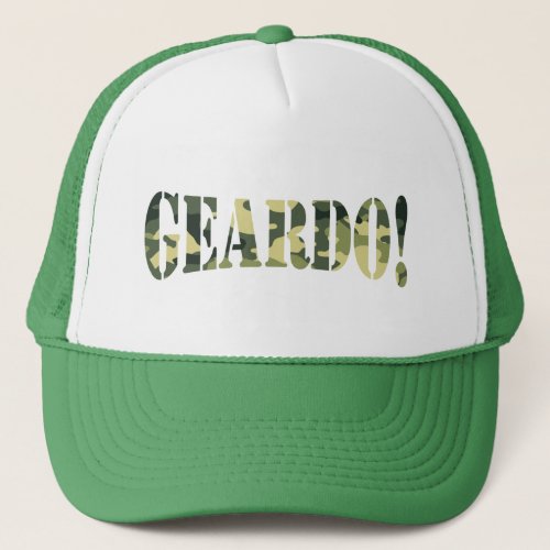 GEARDO CAMO  CAMOUFLAGE TRUCKER HAT