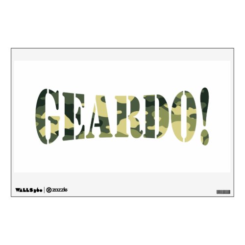 GEARDO CAMO  CAMOUFLAGE WALL DECAL