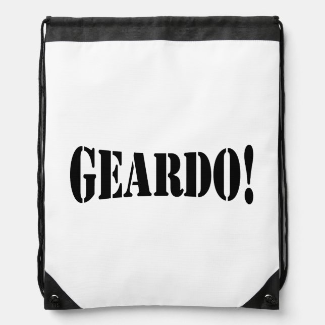 GEARDO! DRAWSTRING BAG (Front)