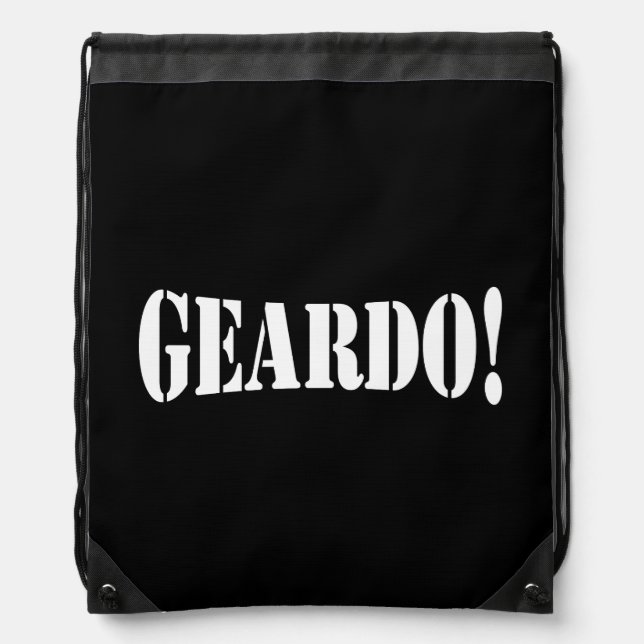 GEARDO! DRAWSTRING BAG (Front)