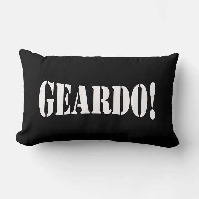 GEARDO! LUMBAR PILLOW (Front)