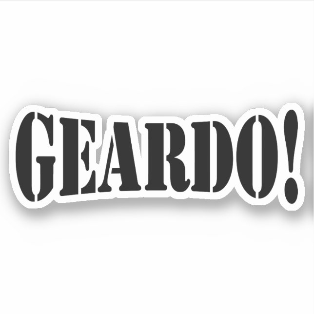 GEARDO! STICKER (Front)