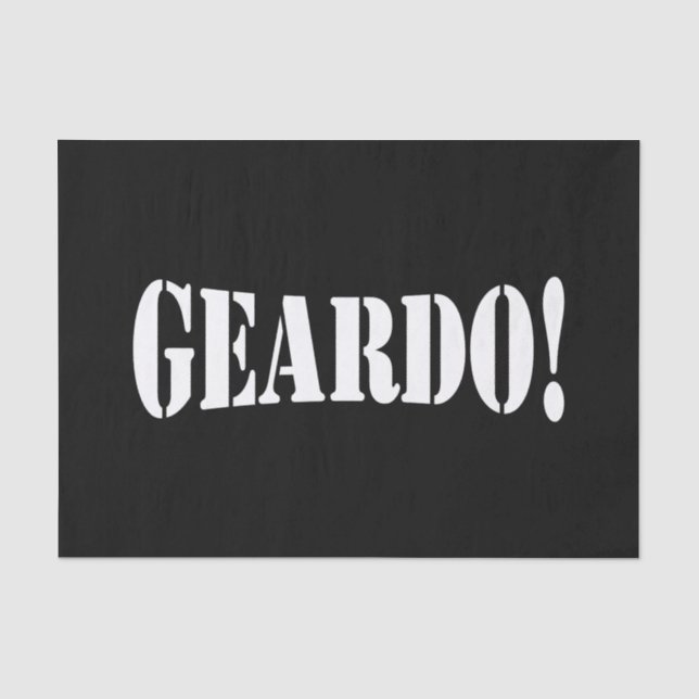 GEARDO! TISSUE PAPER (Front)