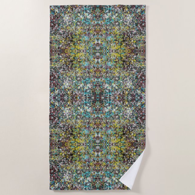 Geared Toward Abstract Art Design Lover Beach Towel (Front)