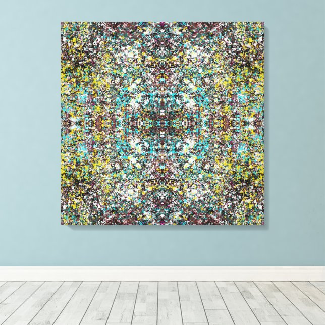 Geared Toward Abstract Art Design Lover  Canvas Print (Insitu(Wood Floor))