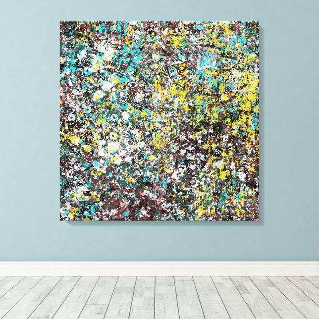 Geared Toward Abstract Art Design Lover  Canvas Print (Insitu(Wood Floor))