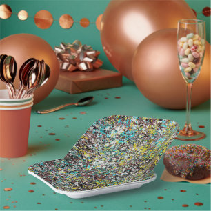 Geared Toward Abstract Art Design Lover Paper Plates