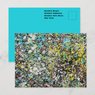 Geared Toward Abstract Art Design Lover Postcard