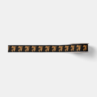 Gearhead Twister Orange Mustang Horse Grosgrain Ribbon