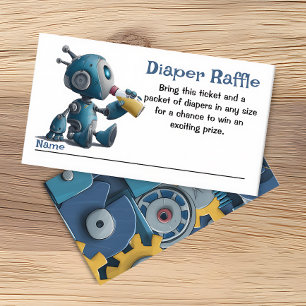 Gearing Up for Baby & Books Diaper Raffle Enclosure Card