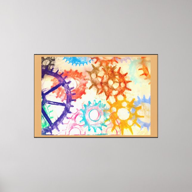 Gearing Up the Pastels Canvas Print (Front)