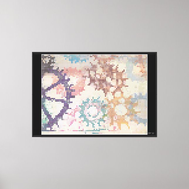 Gearing Up the Pastels Canvas Print (Front)