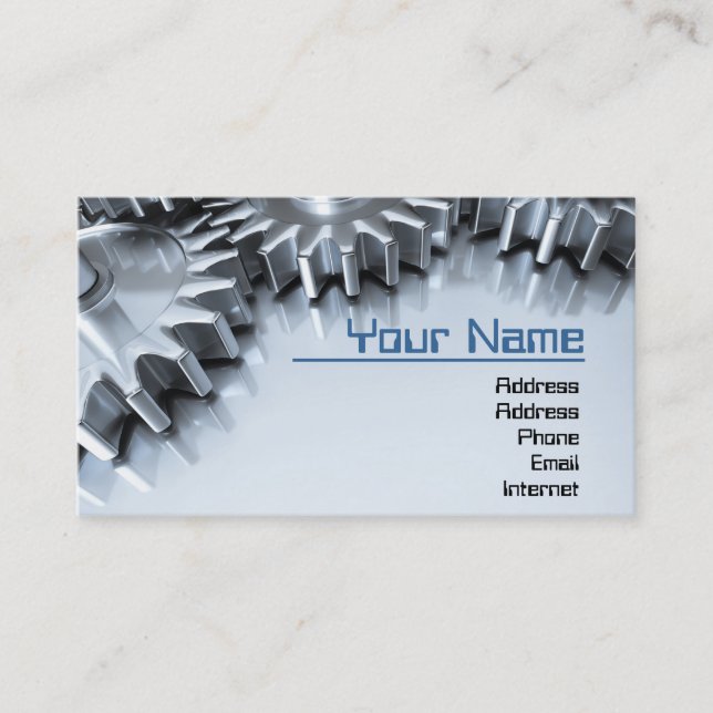 Gears Business Card (Front)