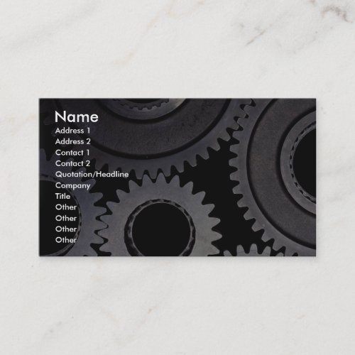 Gears Business Cards