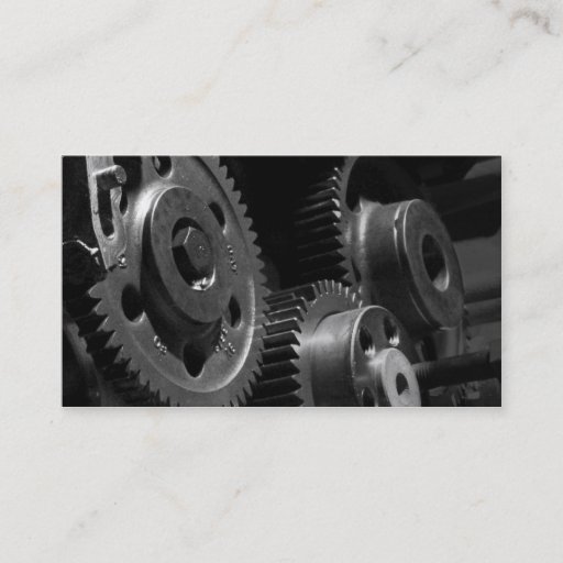 Customizable Gears Business Card