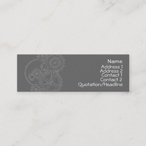 Customizable Gears - Business Cards