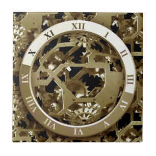 Gears Clock Office Design Digital Art Destiny Tile