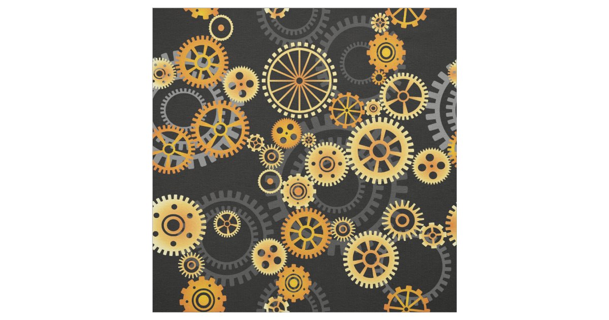 Gears Fabric Zazzle