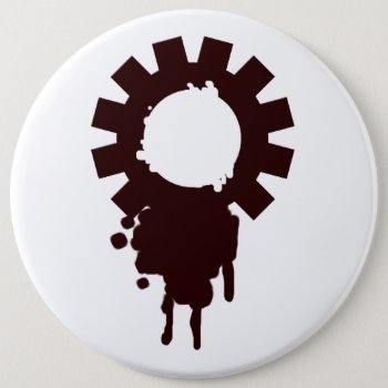 Gears Logo Button by akimao at Zazzle