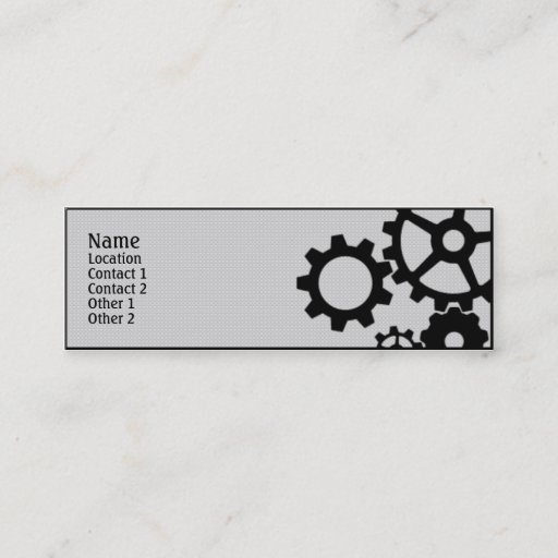 Customizable Gears Business Cards