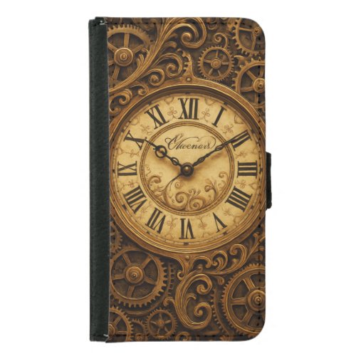 Gears of Time Samsung Galaxy S5 Wallet Case