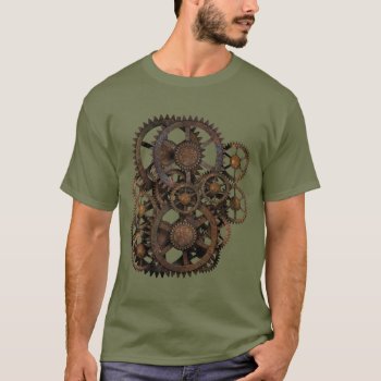 Gears On Your Gear! (large) T-shirt by poppycock_cheapskate at Zazzle