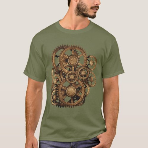 Gears on your Gear Sepia T_Shirt