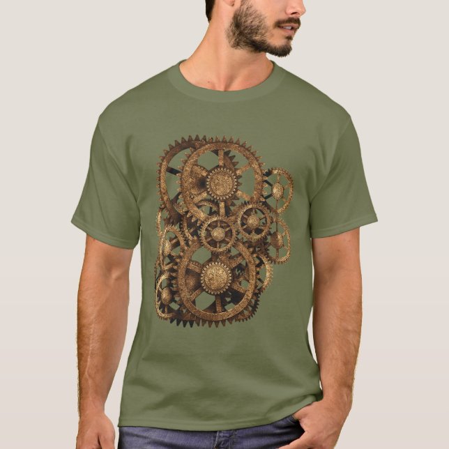 Gears on your Gear! (Sepia) T-Shirt (Front)